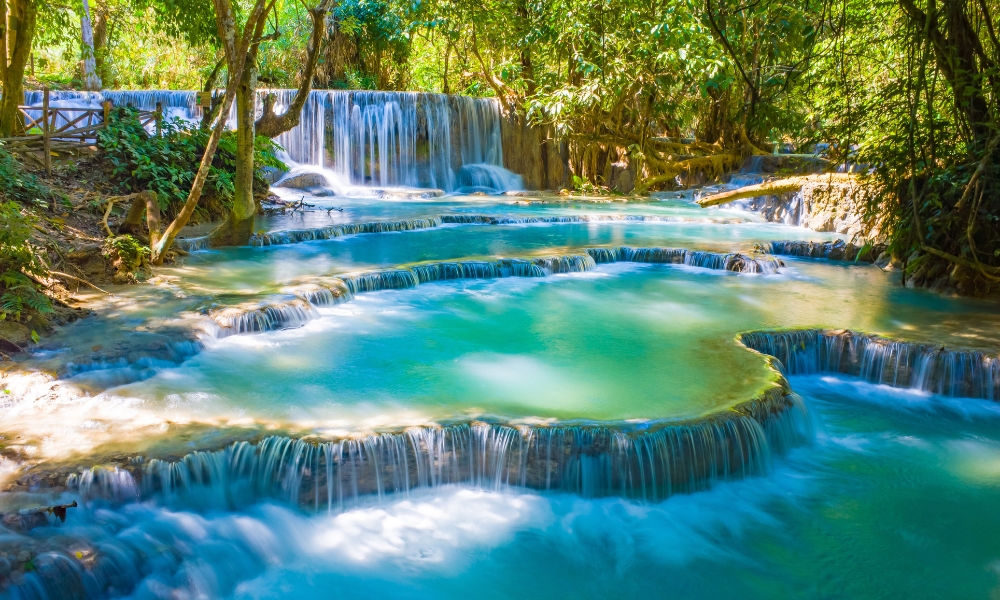 The Kuang Si Waterfall